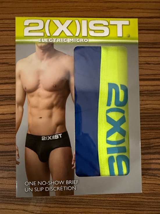 2xist Other - 2xist Electric Micro No-Show Brief - Royal Blue with Green Neon ellastic.
